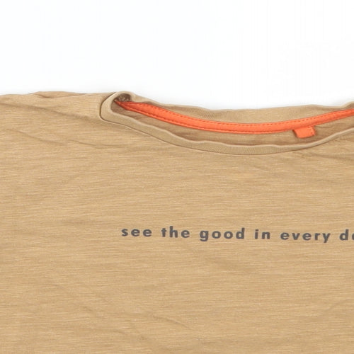 George Boys Brown   Basic T-Shirt Size 12-18 Months  - See the Good In Ever Day Tiger