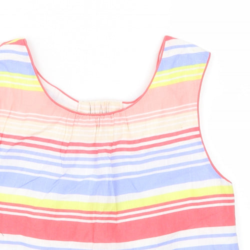 George Girls Multicoloured Striped  Cropped Tank Size 8-9 Years