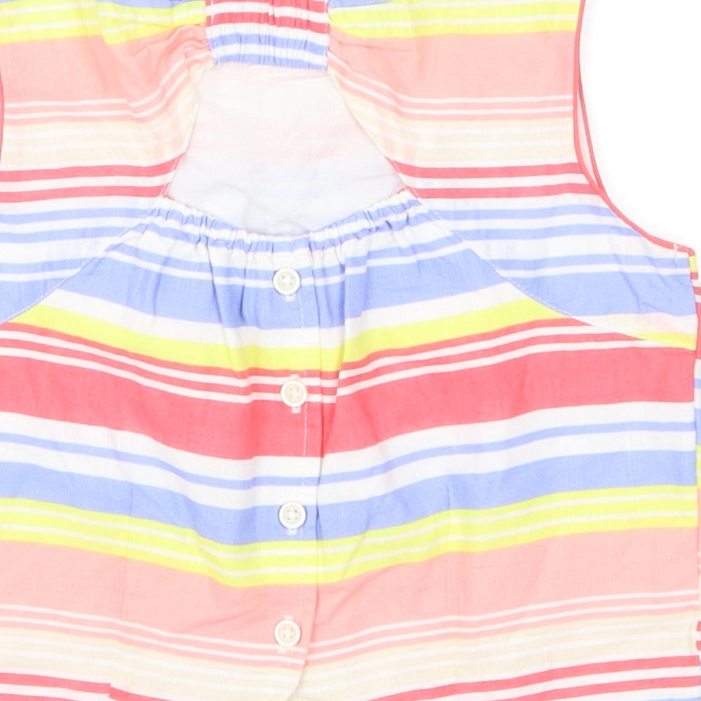 George Girls Multicoloured Striped  Cropped Tank Size 8-9 Years