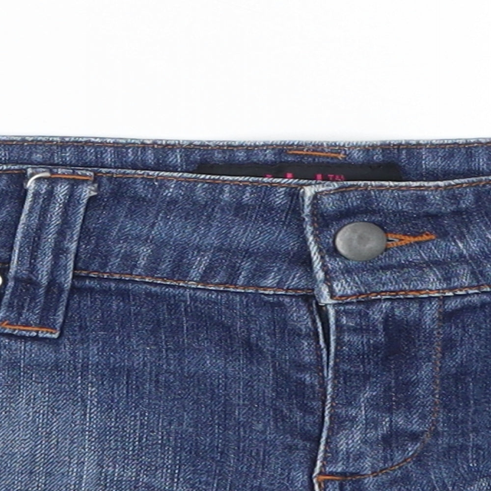 Young Dimension Girls Blue  Denim Hot Pants Shorts Size 11-12 Years
