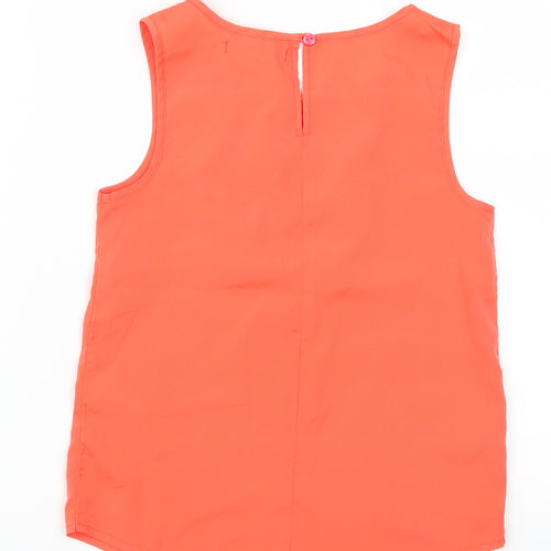 Marks and Spencer Girls Red   Basic Tank Size 7-8 Years