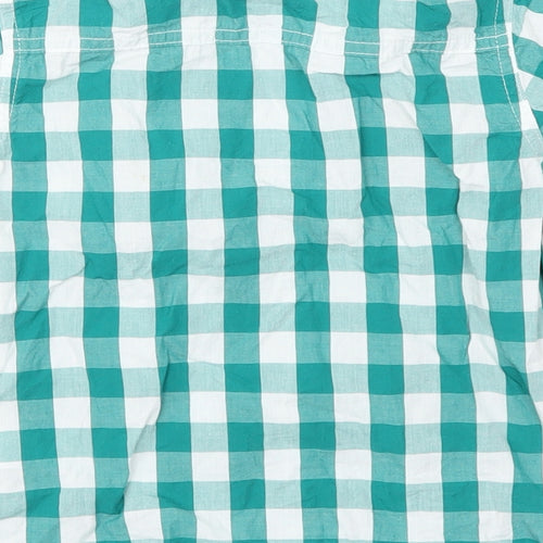 George Boys Green Check  Basic Button-Up Size 3-4 Years