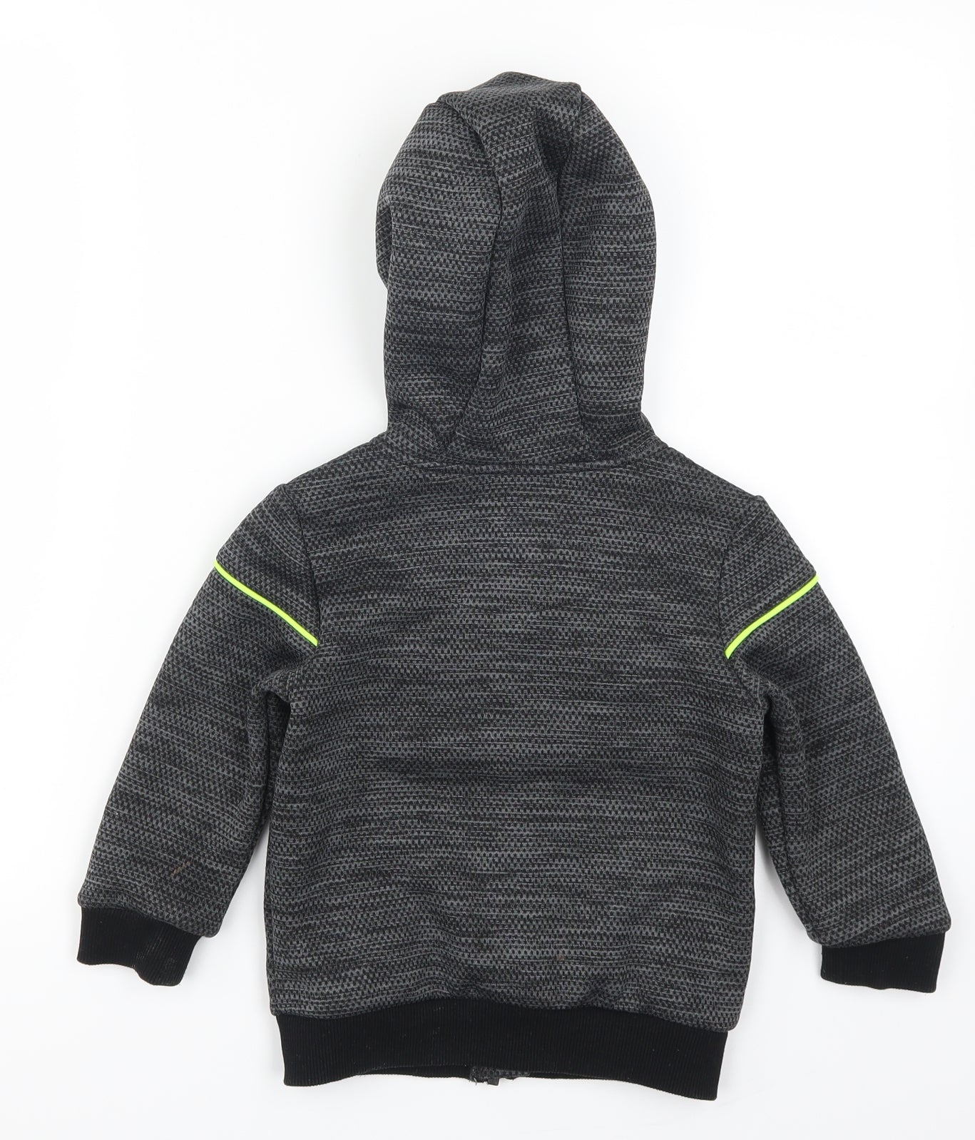 F&F Boys Grey   Full Zip Hoodie Size 3-4 Years  - Vroooom Car