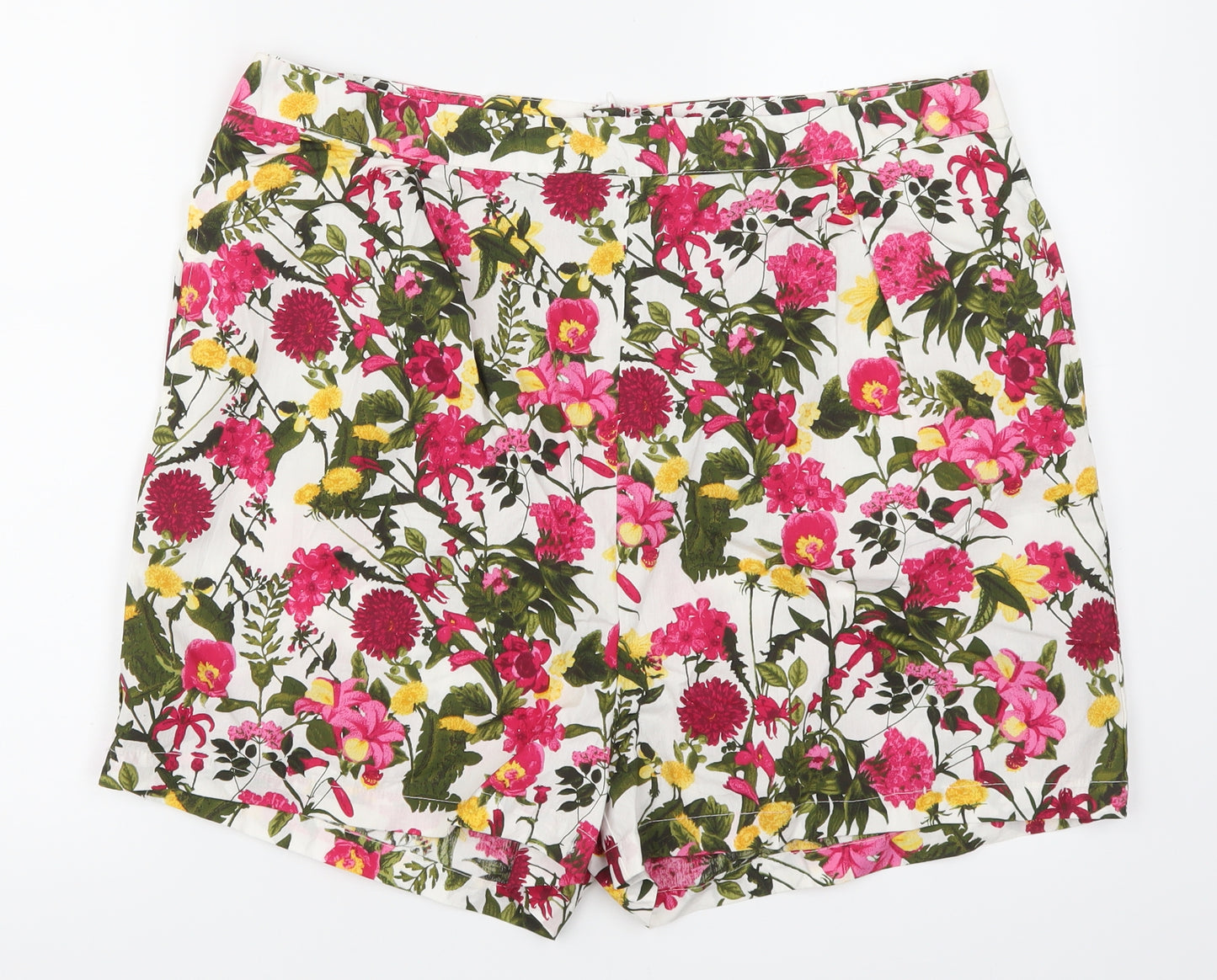 Primark Womens Pink Floral  Mom Shorts Size 18