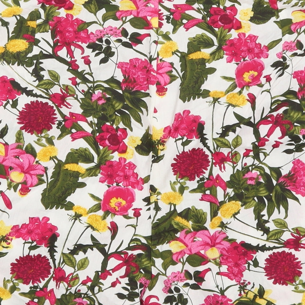 Primark Womens Pink Floral  Mom Shorts Size 18