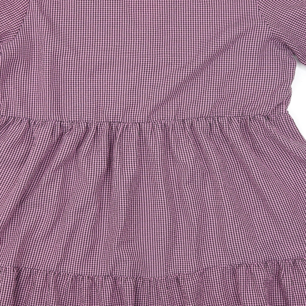 New Look Womens Pink Check  Trapeze & Swing  Size 18  - Gingham