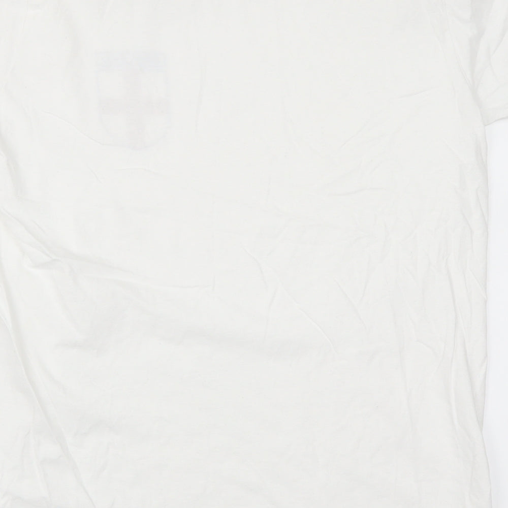 Gildan Mens White    T-Shirt Size M  - England
