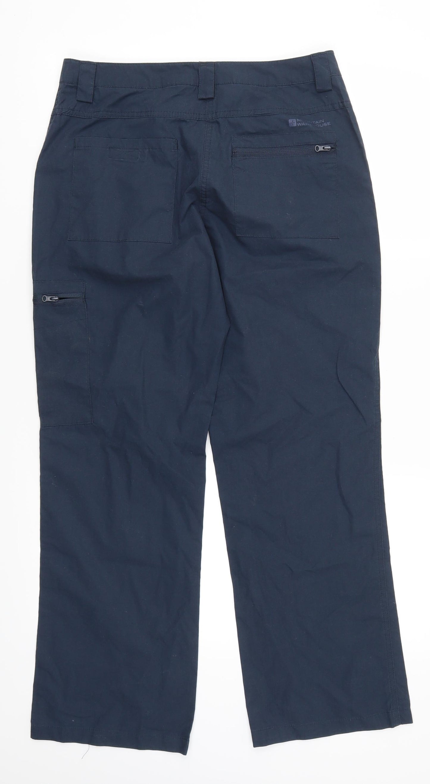 Mountain Warehouse Womens Blue   Cargo Trousers Size 8 L28 in