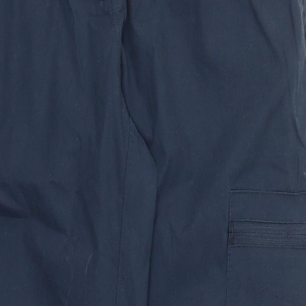 Mountain Warehouse Womens Blue   Cargo Trousers Size 8 L28 in