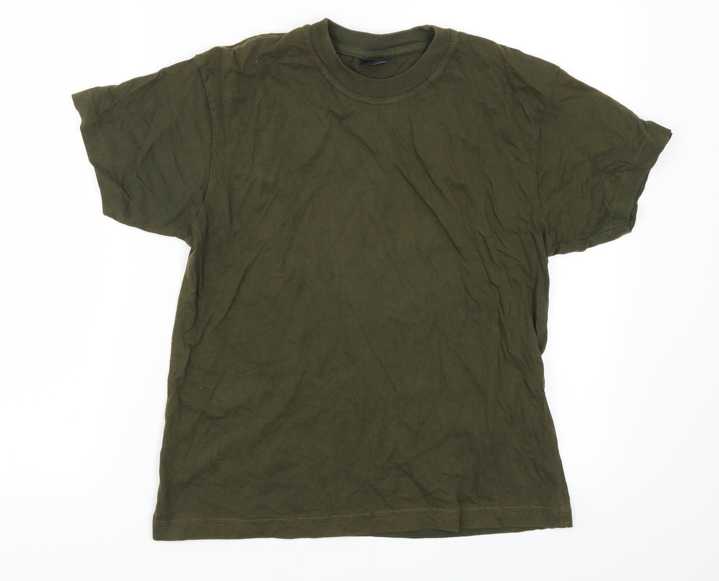 Milcom Boys Green   Basic T-Shirt Size 9-10 Years
