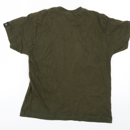 Milcom Boys Green   Basic T-Shirt Size 9-10 Years
