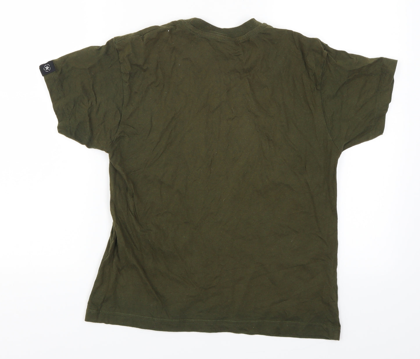 Milcom Boys Green   Basic T-Shirt Size 9-10 Years