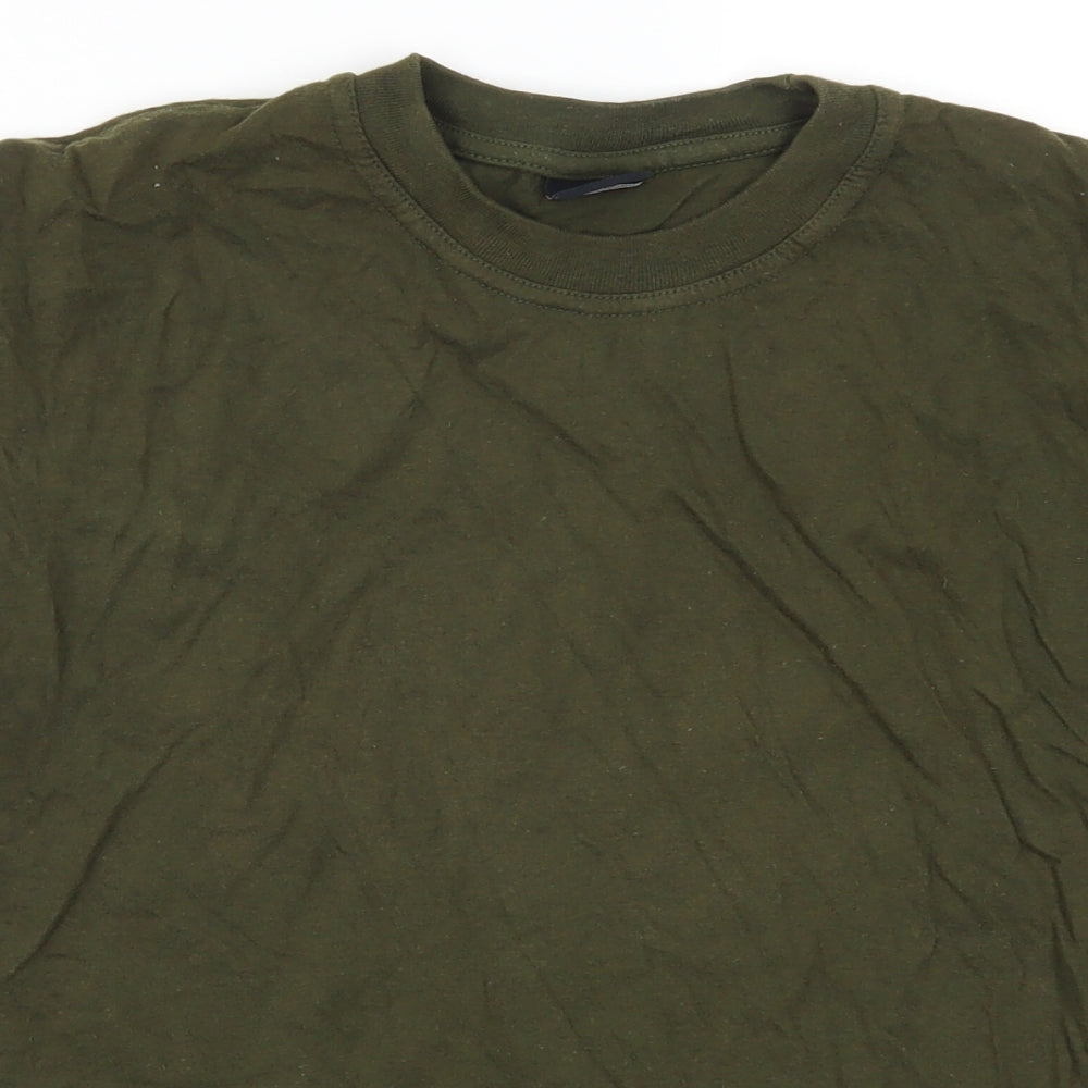 Milcom Boys Green   Basic T-Shirt Size 9-10 Years