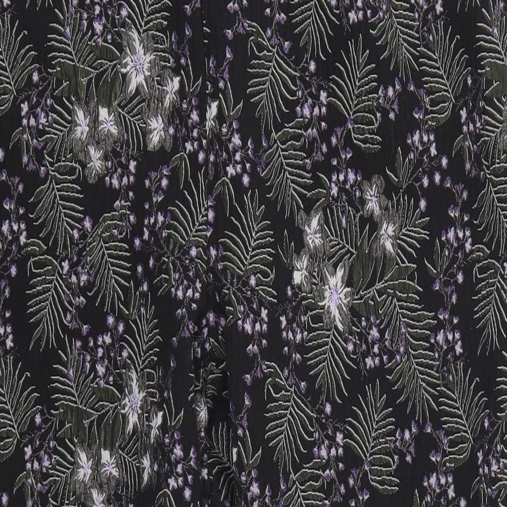 NEXT Womens Purple Floral  Carpenter Trousers Size 18 L26 in