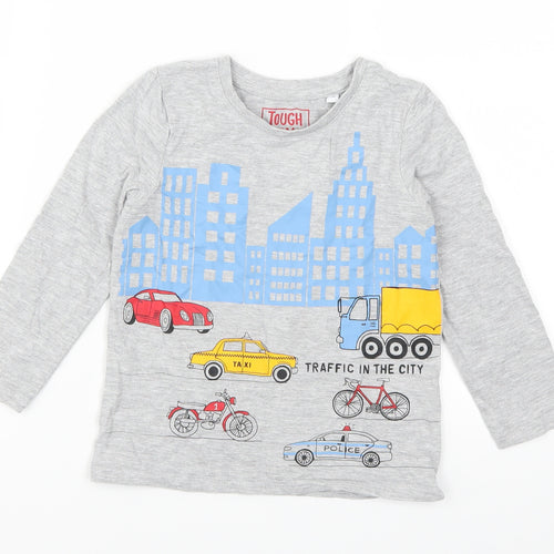 Palomino Boys Grey   Basic T-Shirt Size 5 Years  - CityTraffic