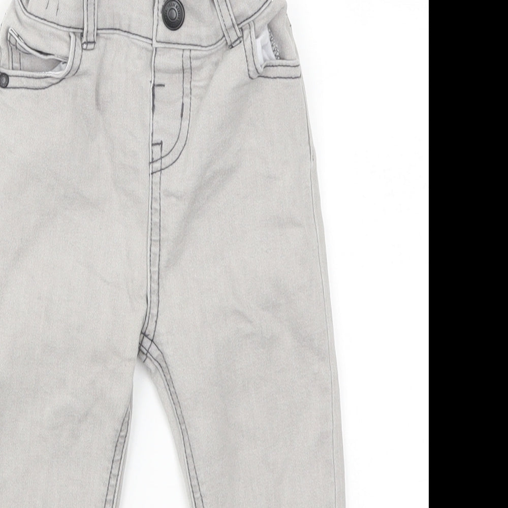 Denim Co Boys Grey  Denim Cargo Jeans Size 18-24 Months