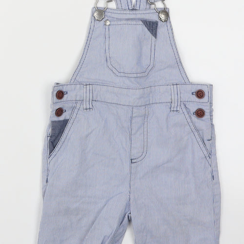 NEXT Boys Blue Striped  Dungarees Trousers Size 2-3 Years
