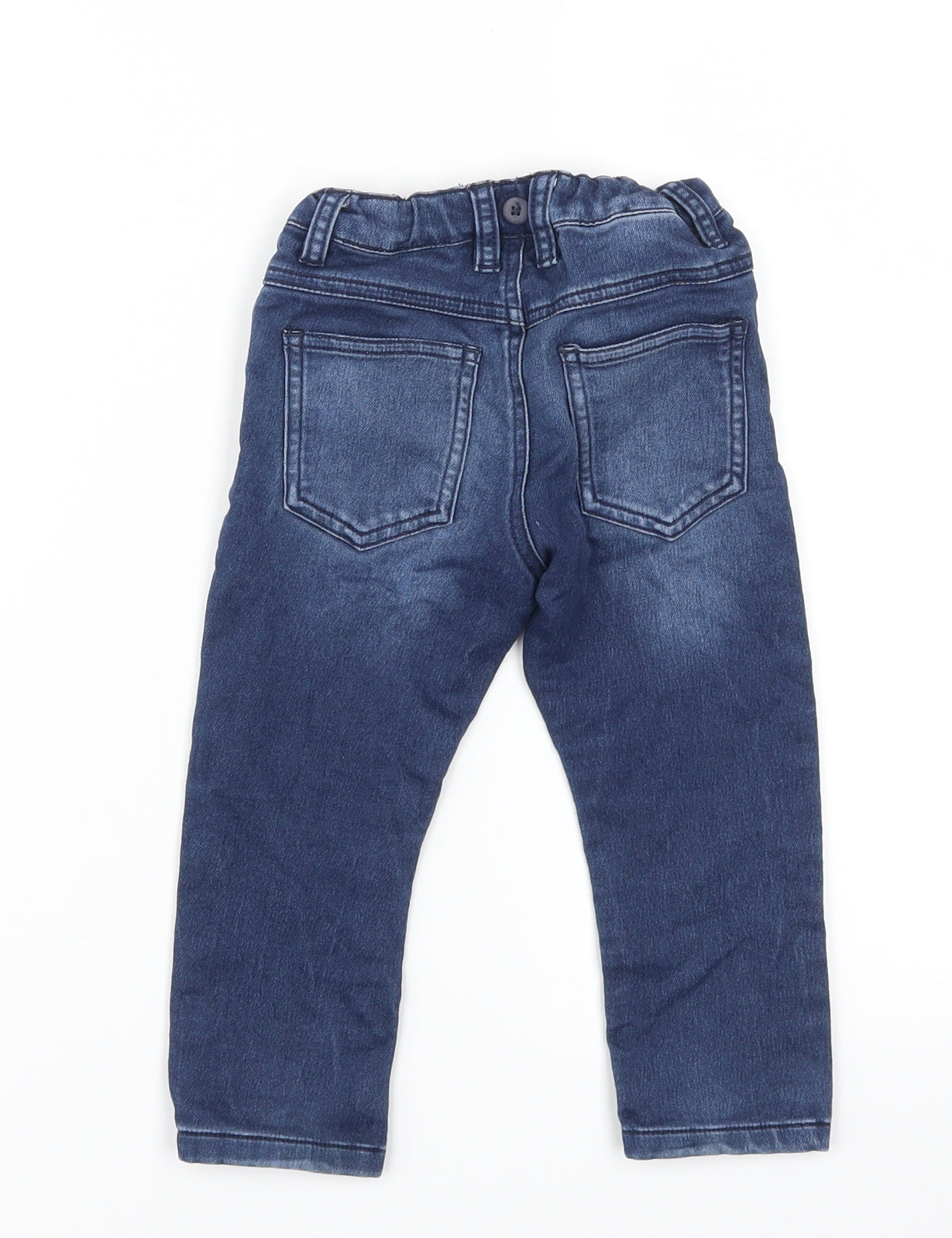 NEXT Boys Blue  Denim Cargo Jeans Size 18-24 Months