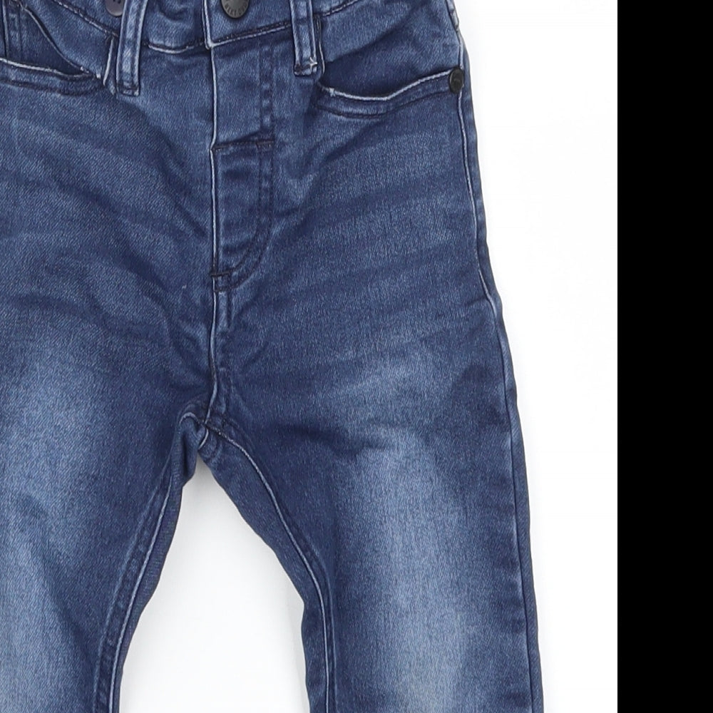 NEXT Boys Blue  Denim Cargo Jeans Size 18-24 Months