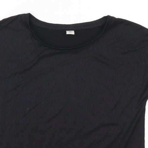 TU Girls Black   Basic T-Shirt Size 10 Years  - Stars