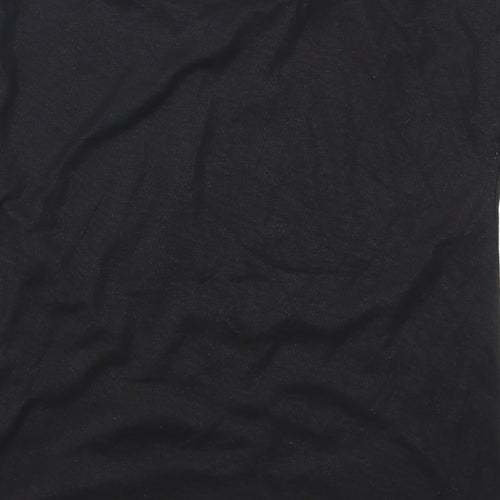 TU Girls Black   Basic T-Shirt Size 10 Years  - Stars