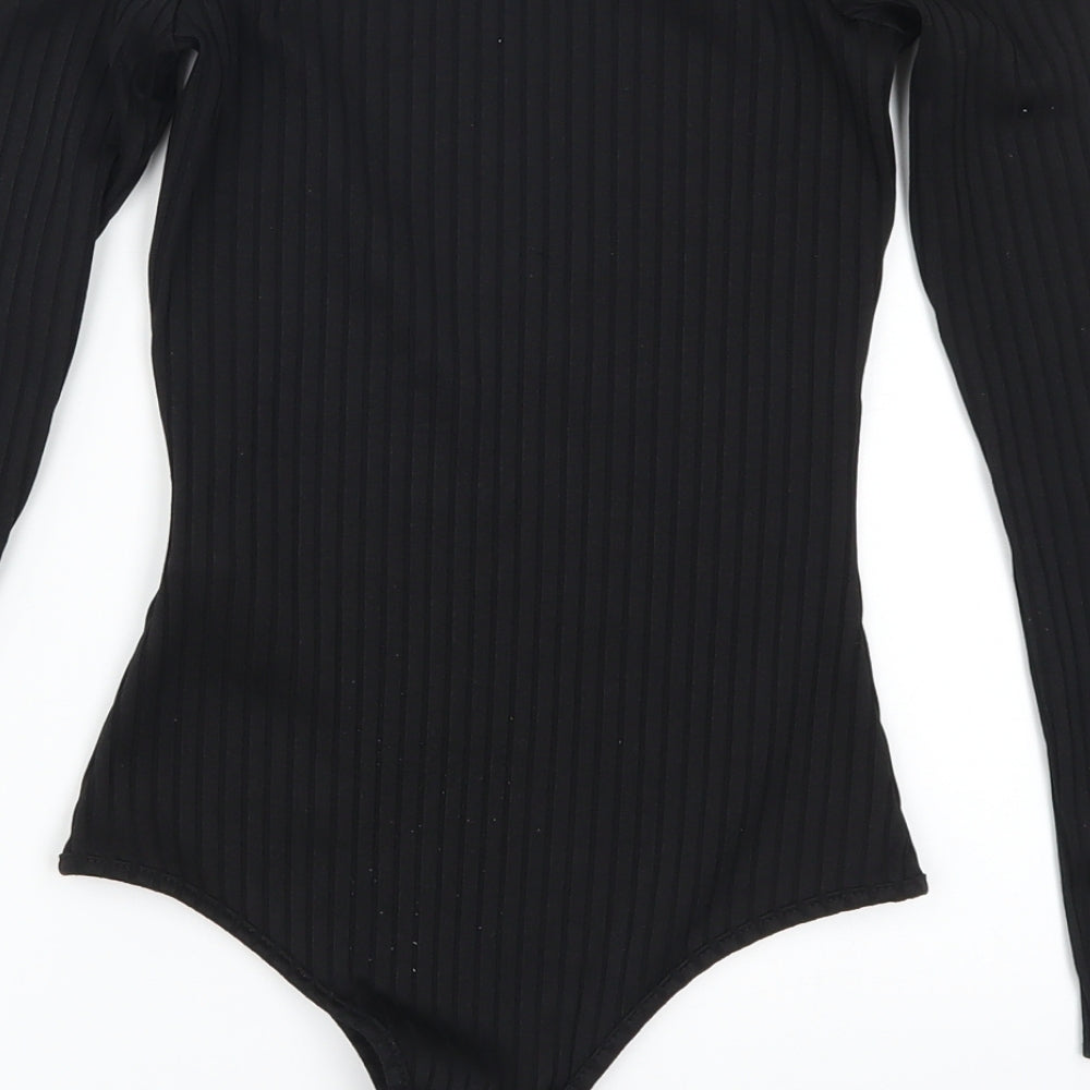 Misspap Womens Black   Bodysuit One-Piece Size 6
