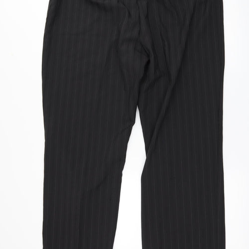 Bonmarché Womens Black Striped  Trousers  Size 28 L32 in