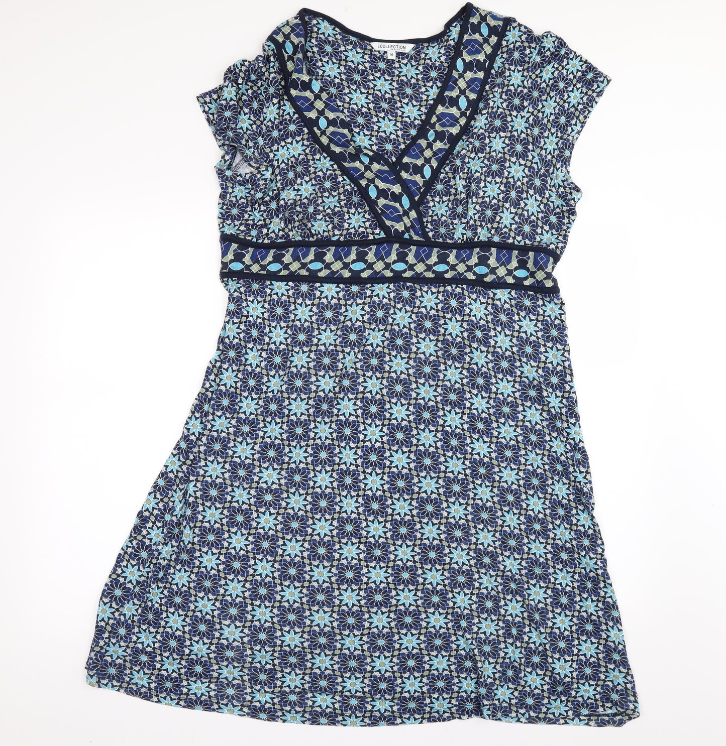 Debenhams Womens Beige Floral  A-Line  Size 16