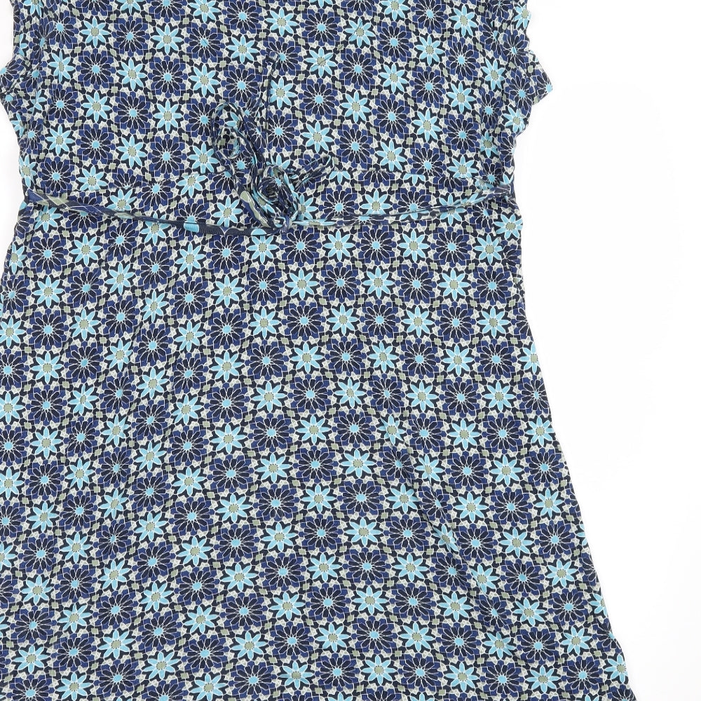 Debenhams Womens Beige Floral  A-Line  Size 16