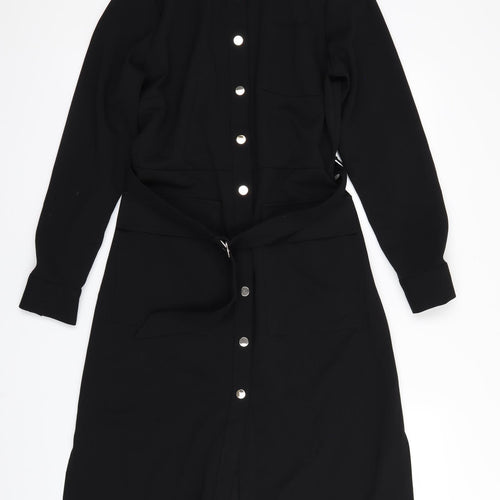 F&F Womens Black   Shirt Dress  Size 10
