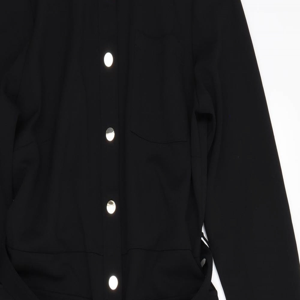 F&F Womens Black   Shirt Dress  Size 10