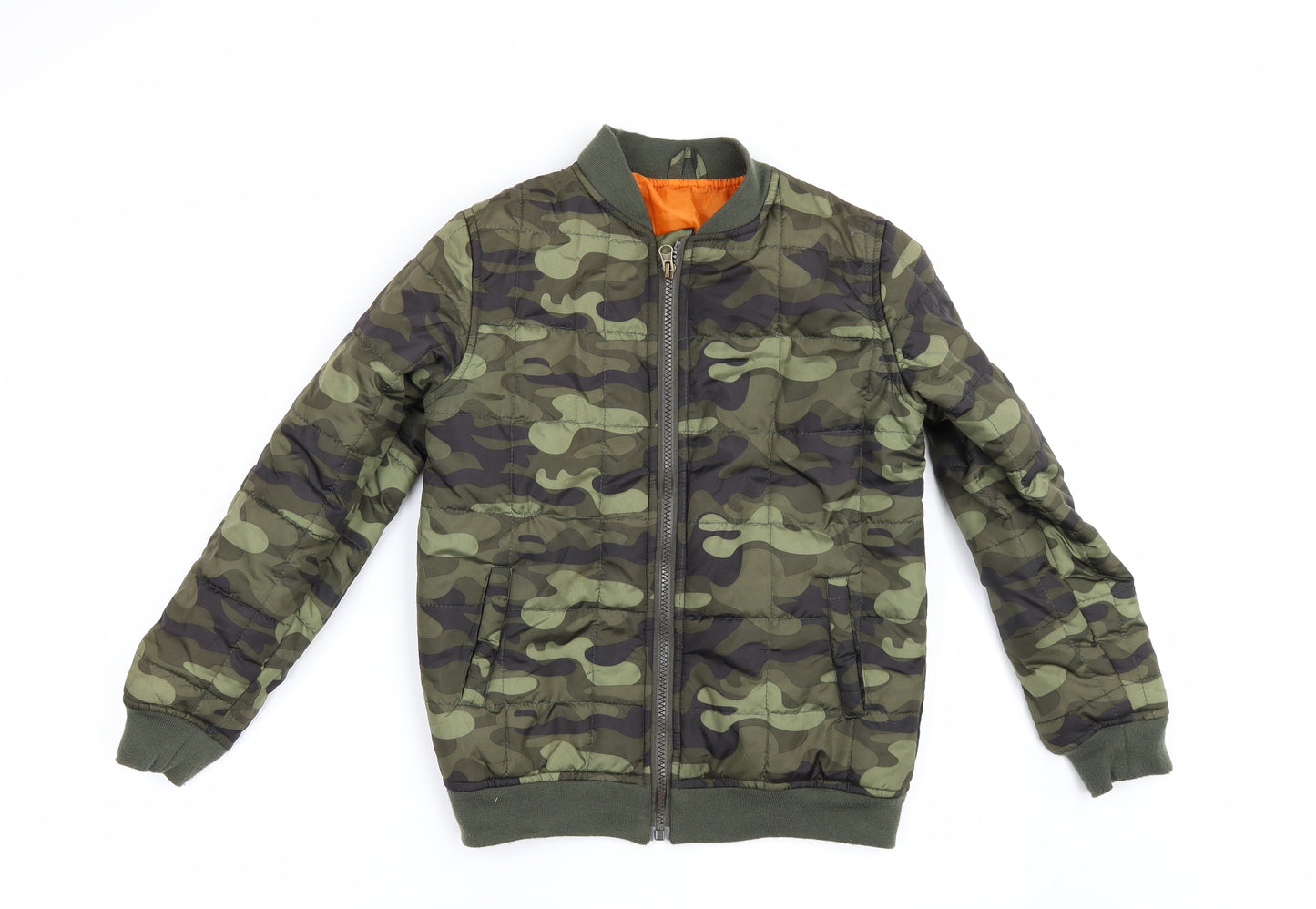 Pep&co Boys Green Camouflage  Bomber Jacket Jacket Size 9-10 Years