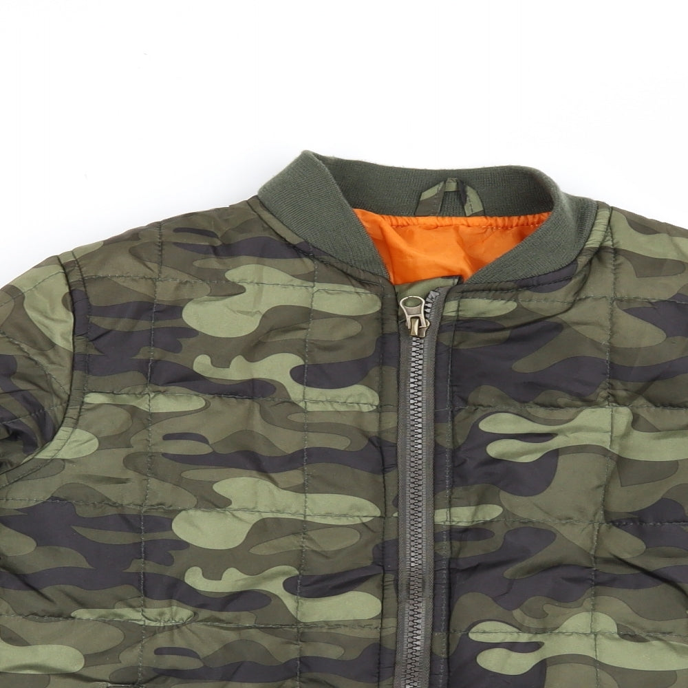 Pep&co Boys Green Camouflage  Bomber Jacket Jacket Size 9-10 Years