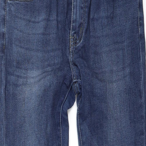 REDAIL Womens Blue  Denim Skinny Jeans Size 10 L28 in - Ankle Slits