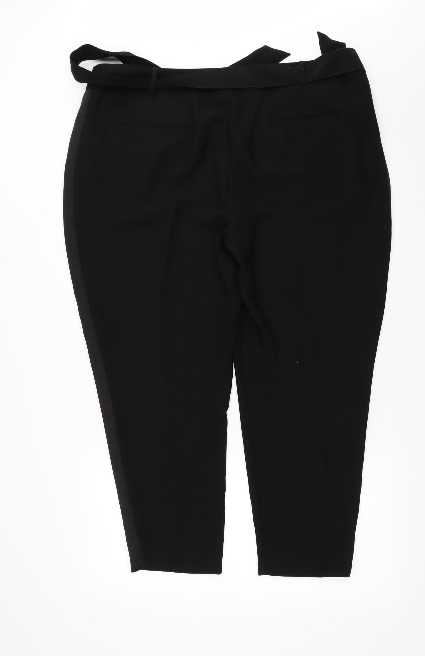 Marks and Spencer Womens Black   Dress Pants Trousers Size 18 L24 in - tapered