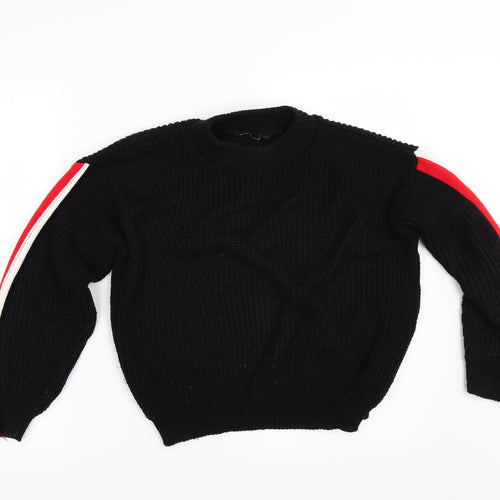 I SAW IT FIRST Womens Black   Pullover Jumper Size L