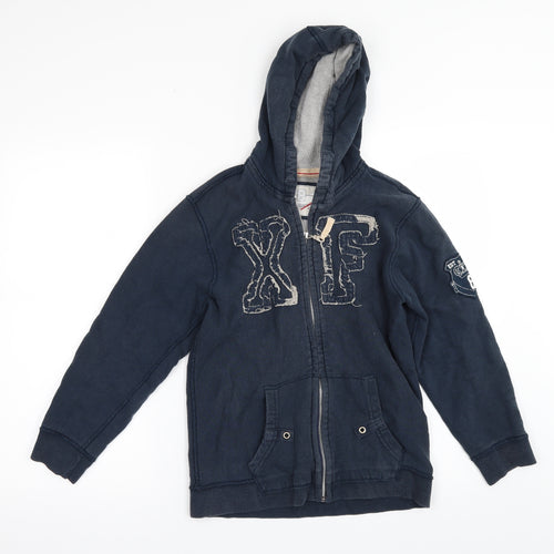George Boys Blue   Full Zip Hoodie Size 9-10 Years