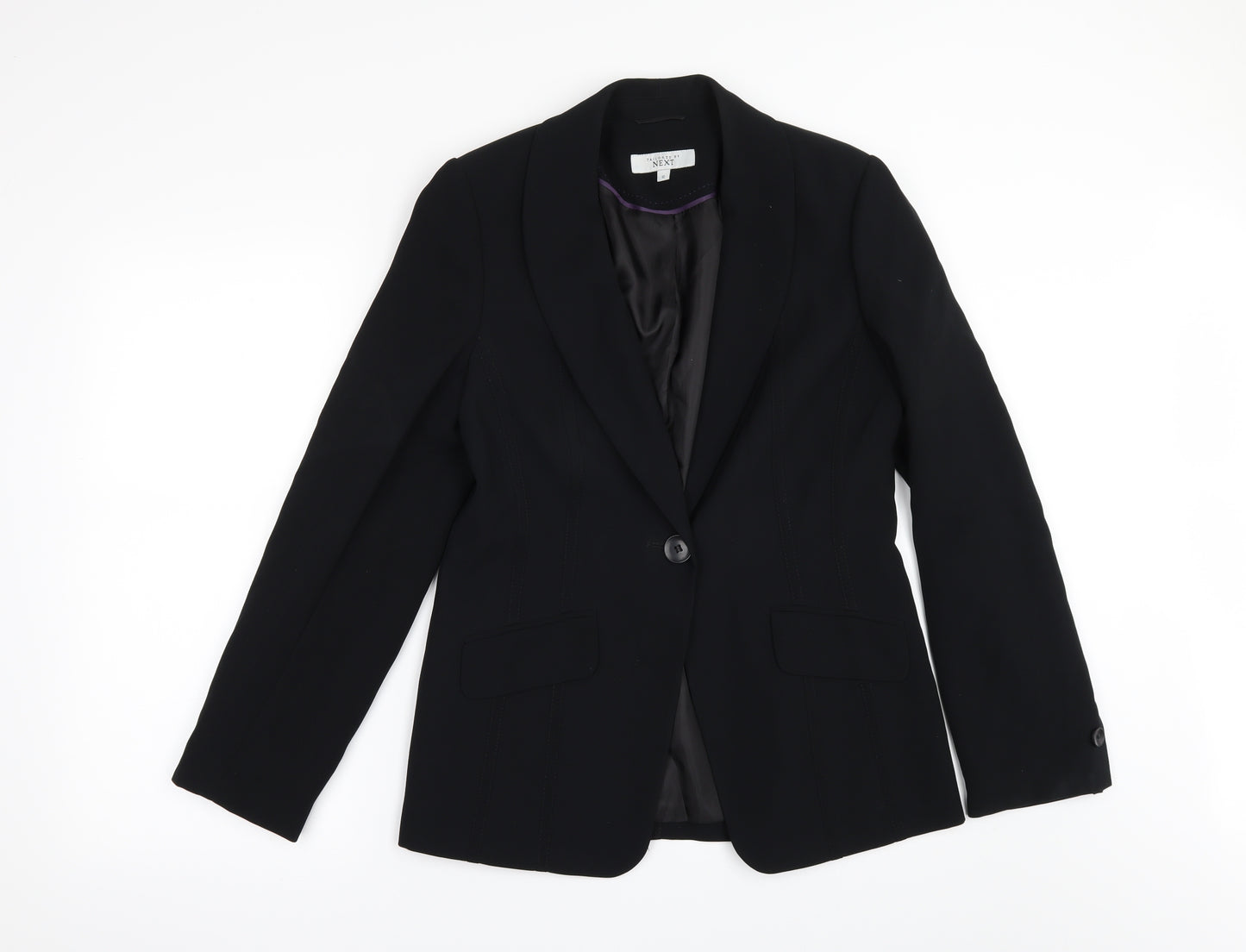 NEXT Womens Black Spotted  Jacket Suit Jacket Size 10