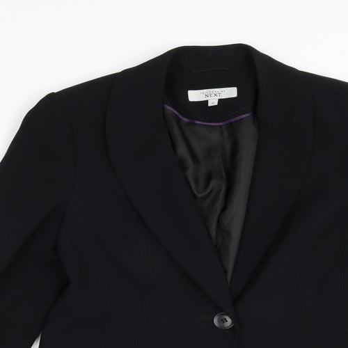 NEXT Womens Black Spotted  Jacket Suit Jacket Size 10