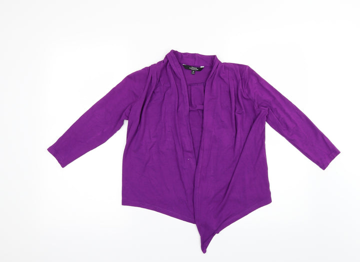 Debenhams Womens Purple Shrug Jumper Size 10