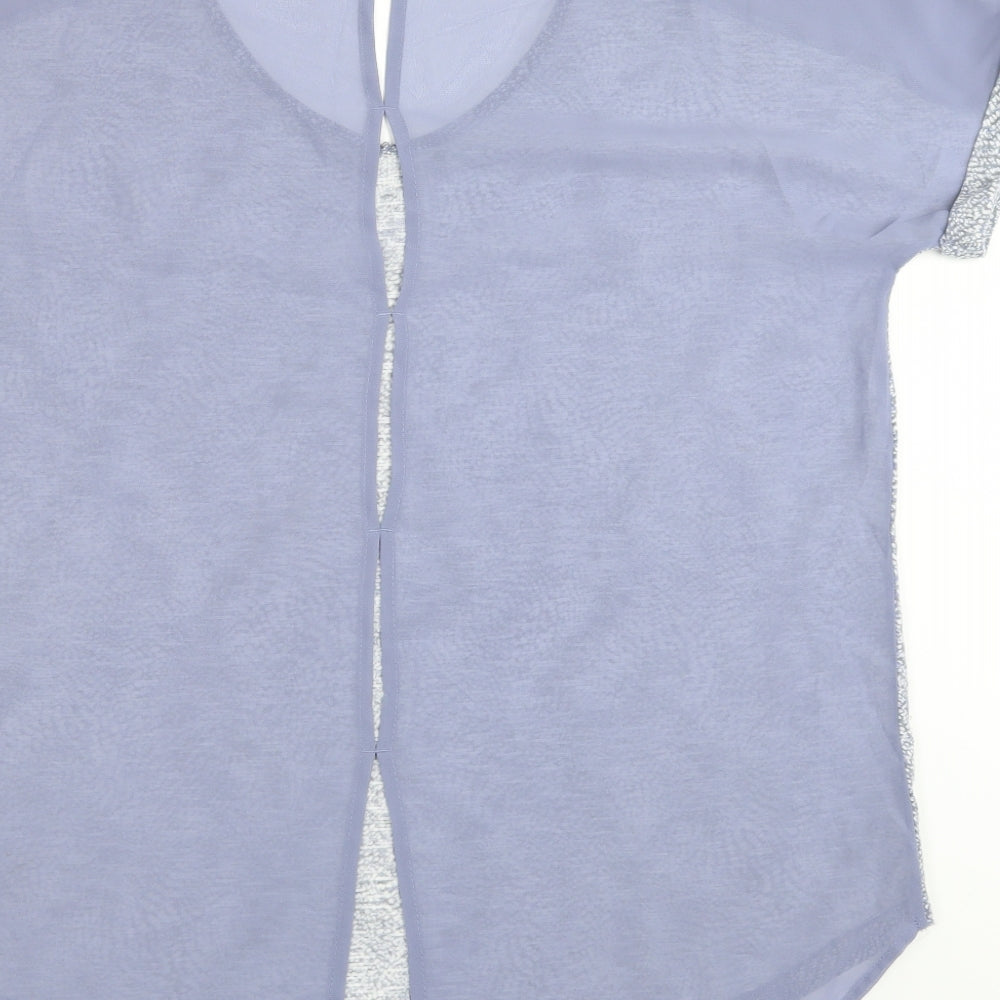 NEXT Womens Beige   Basic T-Shirt Size 12  - BACK SPLIT