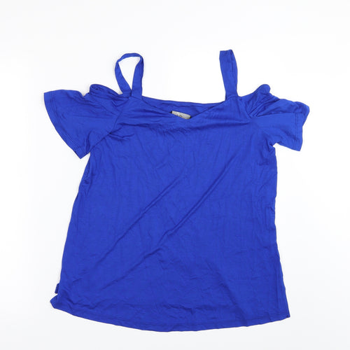 F&F Womens Blue   Basic T-Shirt Size 10