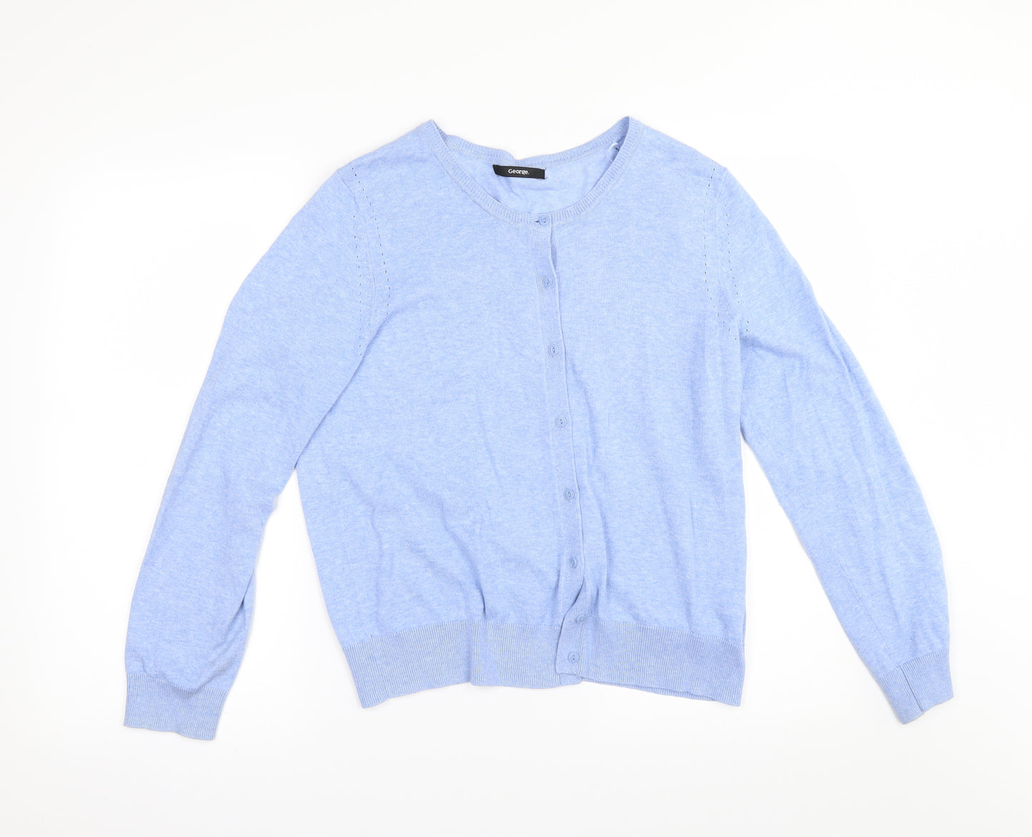 George Womens Blue   Cardigan Jumper Size 16