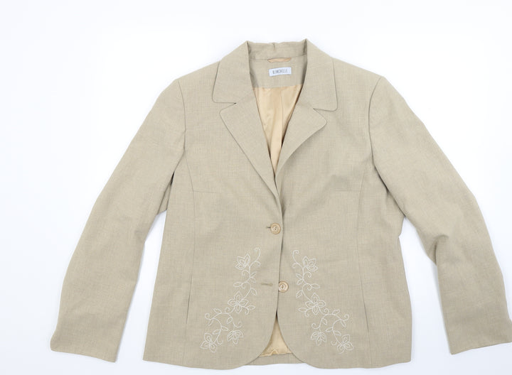 Blanchelle Womens Beige Jacket Size 12