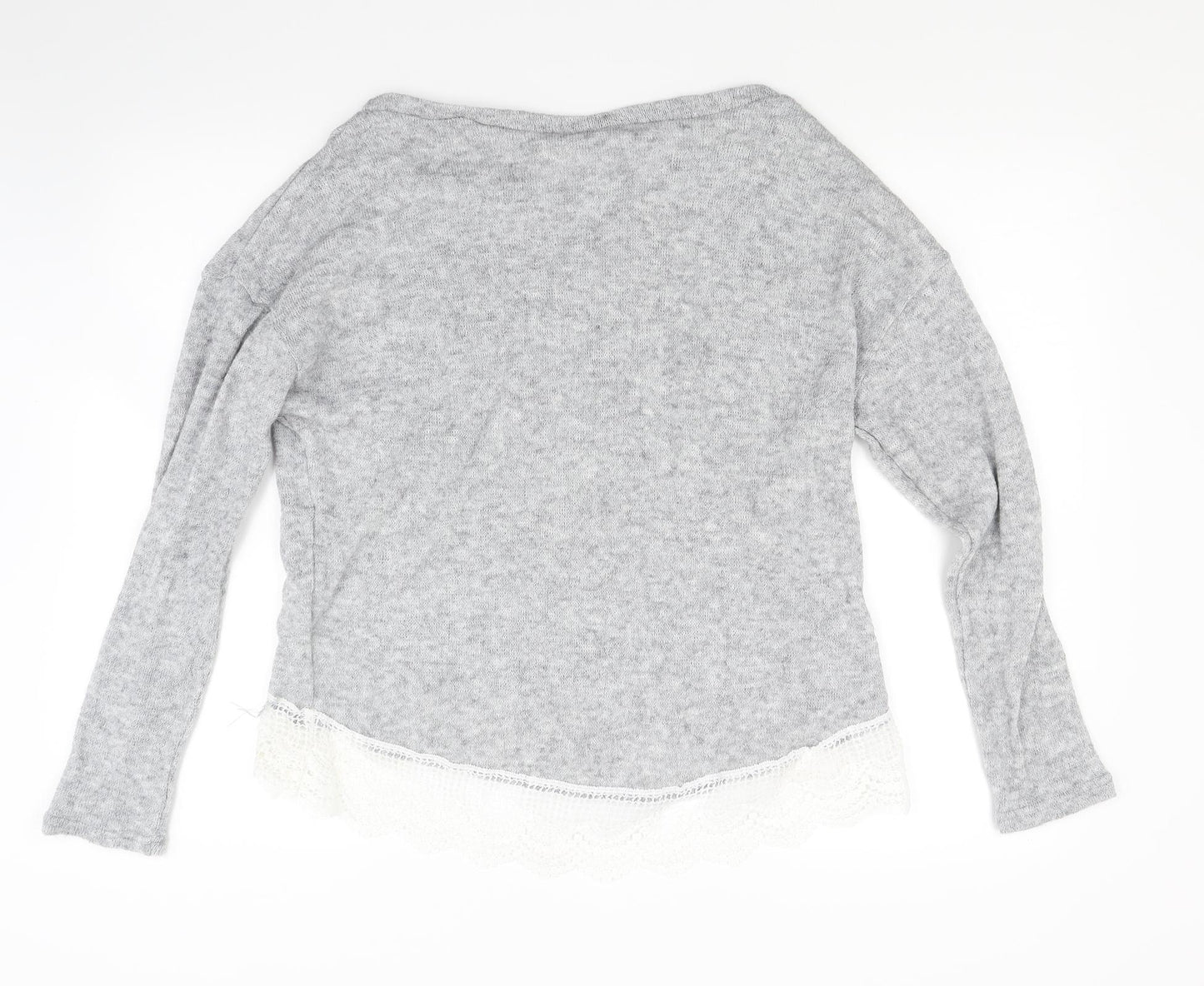 Preworn Womens Grey  Knit Pullover Jumper Size M