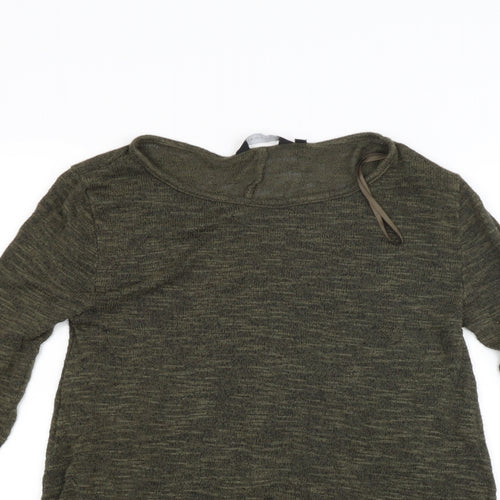 New Look Womens Green  Knit Pullover Jumper Size 8