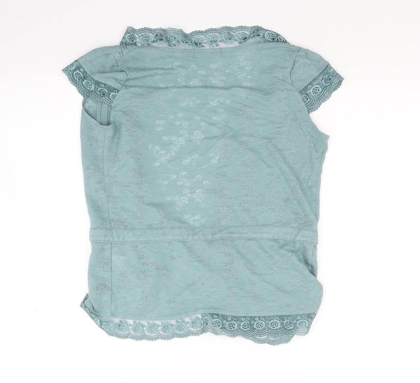 Atmosphere Womens Green  Jersey Wrap Blouse Size 8