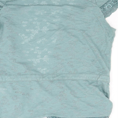 Atmosphere Womens Green  Jersey Wrap Blouse Size 8