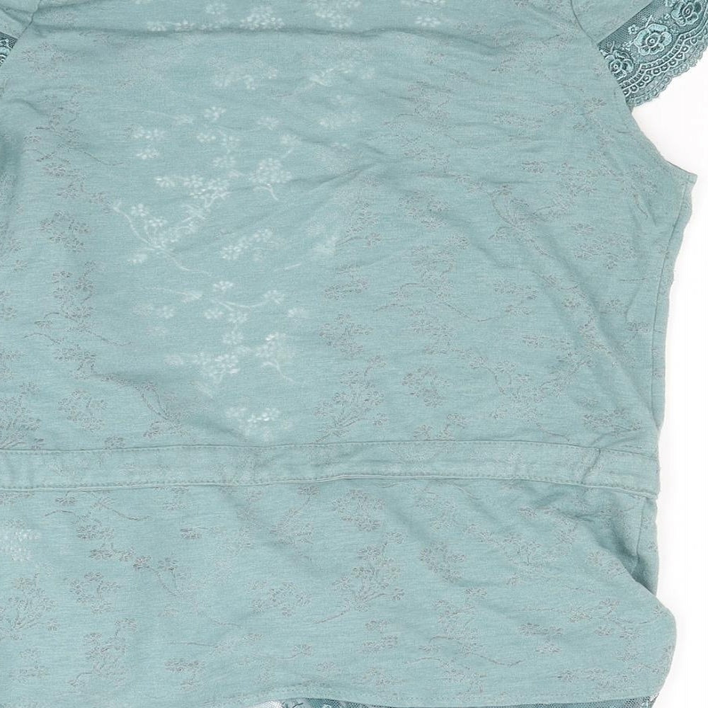 Atmosphere Womens Green  Jersey Wrap Blouse Size 8