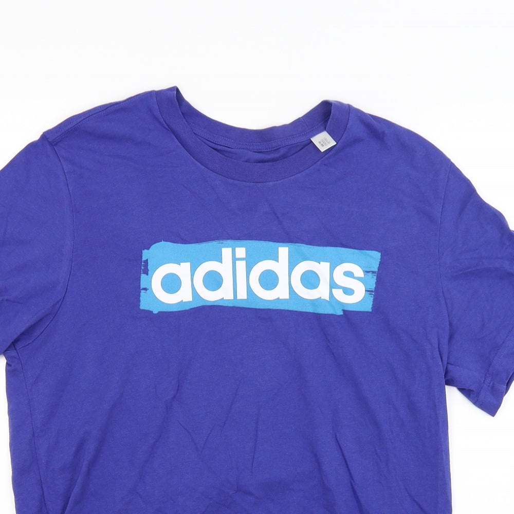 adidas Mens Blue  Jersey  T-Shirt Size M